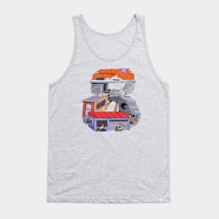 Number 8, alphabet ghetto background Tank Top